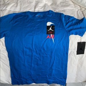 Jordan blue tee shirt
